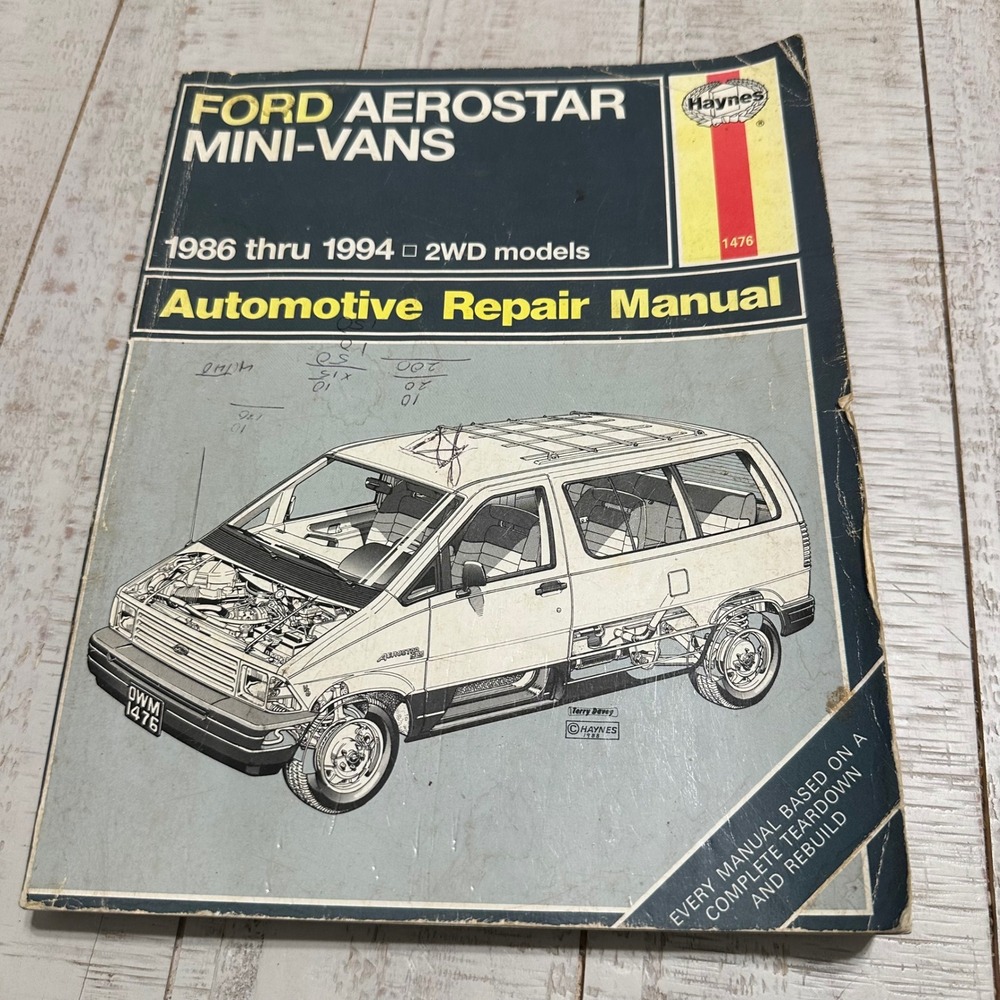 Haynes Ford Aerostar Mini-Vans 1986-1994 2WD Automotive Repair Manual 1476